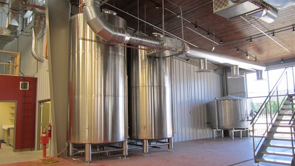 Brewery storage tanks